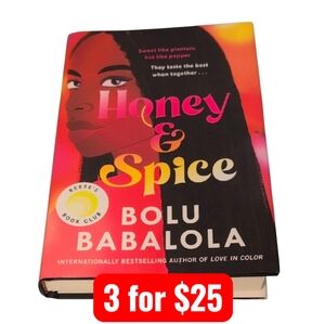 Honey & Spice by Bolu Babalola Hardback Reese's Book Club